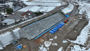 2025年4月、小矢部川・長江堤防強化その11工事