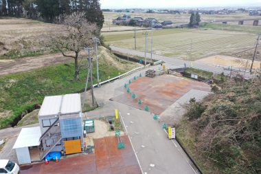 西部水道用水供給事業送水本線上野工区管路移設その2工事 着工前