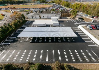 2024年12月、富山大学附属病院北側外来駐車場新営その他工事 完工