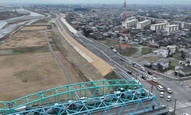 ２０２６年３月、神通川・有沢堤防強化その６工事