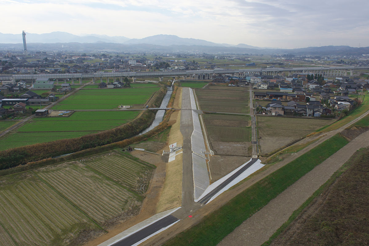 横江宮川合流点処理工事